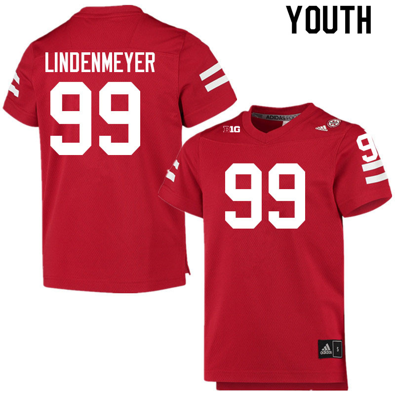 Youth #99 Luke Lindenmeyer Nebraska Cornhuskers College Football Jerseys Sale-Scarlet